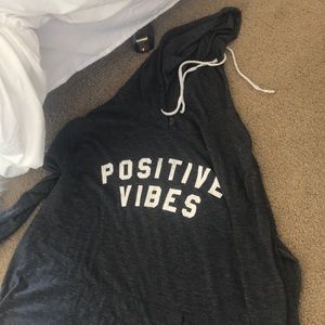 Positive Vibes hooded sweatshirt
